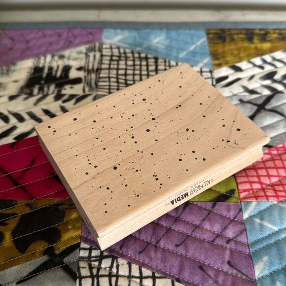 Rubber Stamp Splatter Pattern by All Night Media NWT - Picture 1 of 8